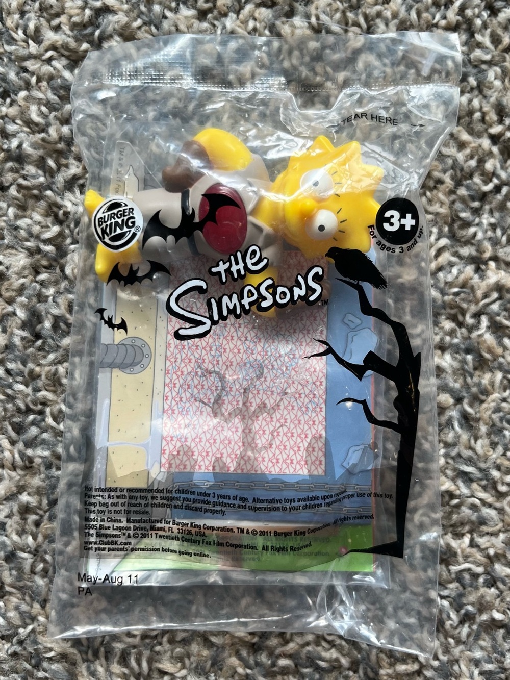 NIP Burger King BK The Simpsons Lisa Treehouse Horror Spooky Kids Meal